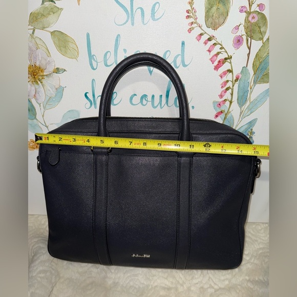 Coach Perry Slim Briefcase in Dark Blue - Picture 12 of 14